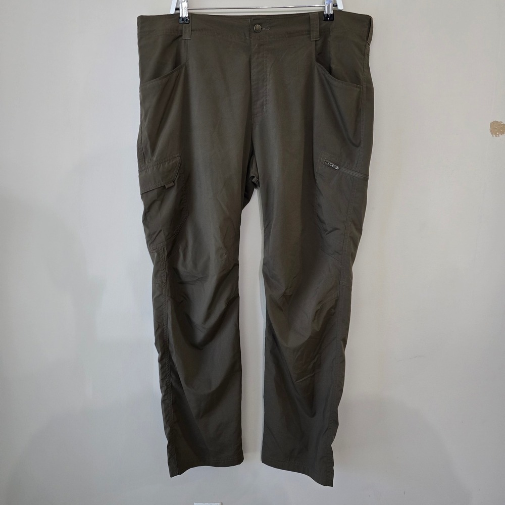 Columbia Mens Omni-Shade Cargo Pants Olive Green Hiking Outdoor 40W 32L RN69724